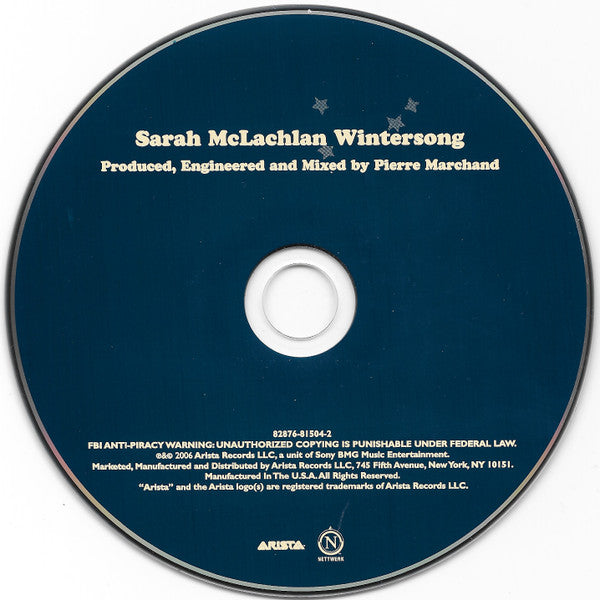 Sarah McLachlan : Wintersong (CD, Album, Dig)