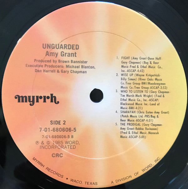 Amy Grant : Unguarded (LP, Album, Club, Car)
