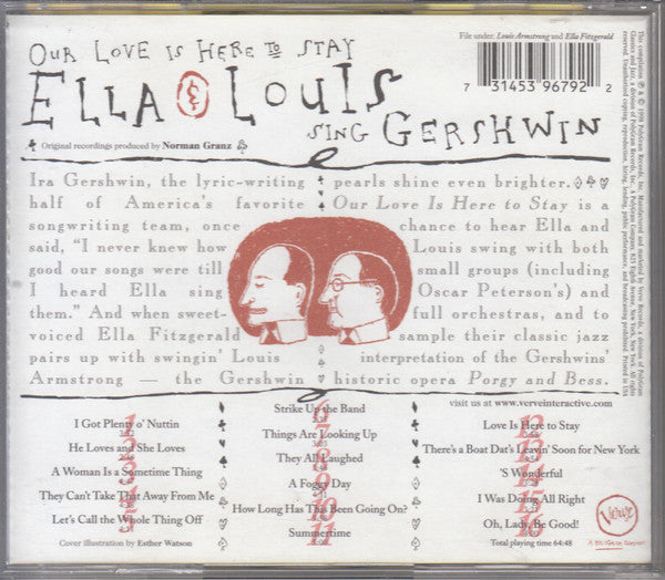 Ella* & Louis* : Our Love Is Here To Stay: Ella & Louis Sing Gershwin (CD, Comp)