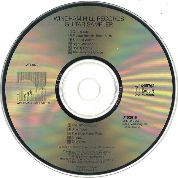 David Cullen, Eric Tingstad, Danny Heines, John Doan, James Gordon, Chris Proctor, Edward Gerhard, Bruce BecVar, Bill Mize, Andrew York, Peter Maunu : Windham Hill Records Guitar Sampler (CD, Club, Smplr)