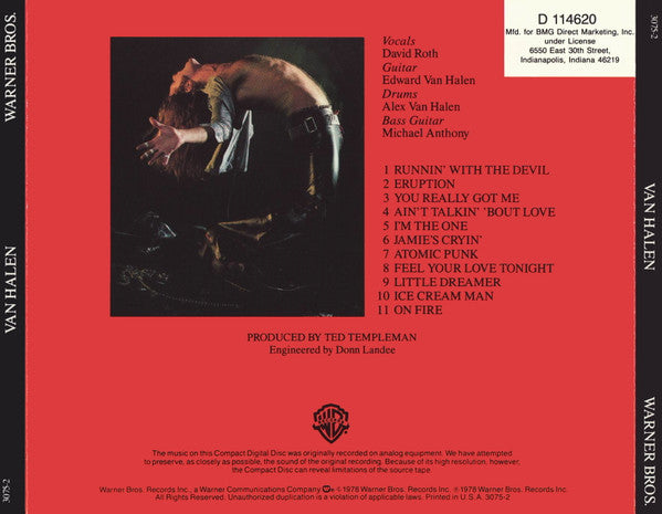 Van Halen : Van Halen (CD, Album, Club, RE, RP)