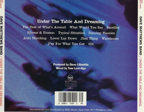 Dave Matthews Band : Under The Table And Dreaming (CD, Album)