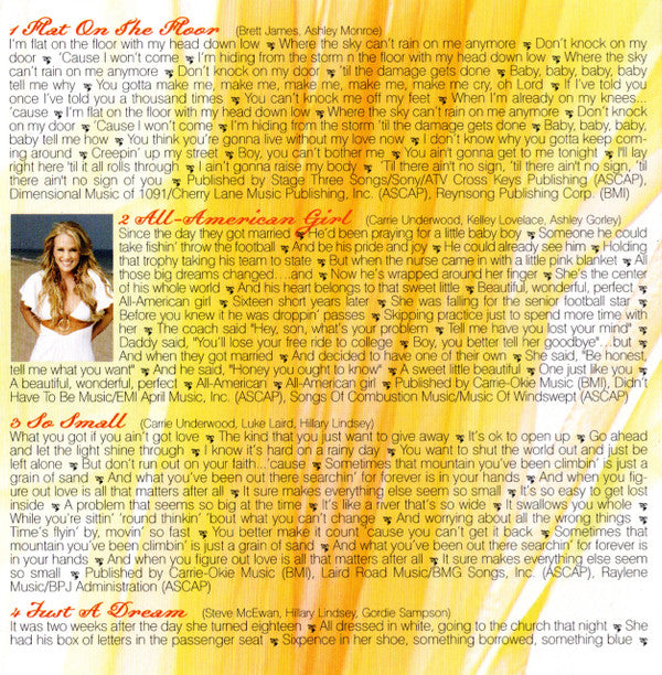 Carrie Underwood : Carnival Ride (CD, Album, Son)