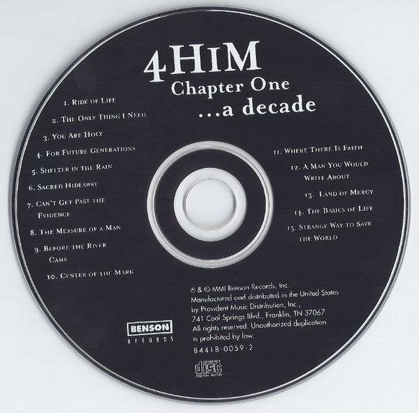 4Him : Chapter One ...A Decade (CD, Comp, Club)