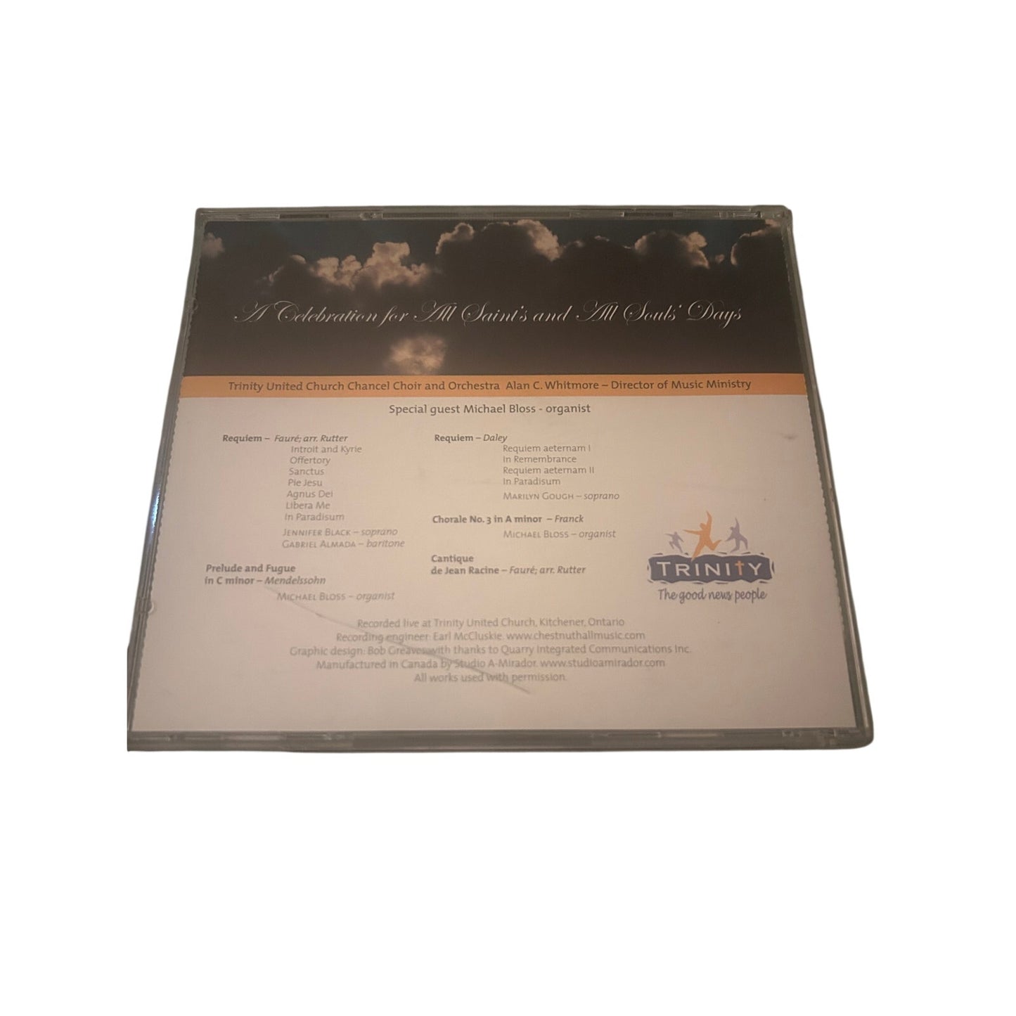 Trinity United Church Chancel Choir And Orchestra - A Celebration Fir All Saint’s And All Sou’s Days [CD]