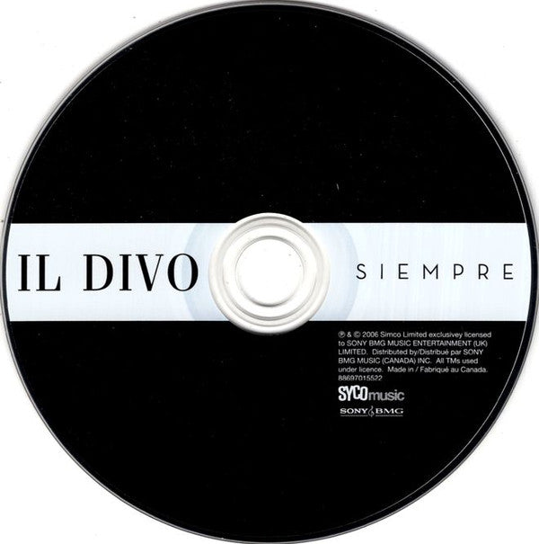Il Divo : Siempre (CD, Album)