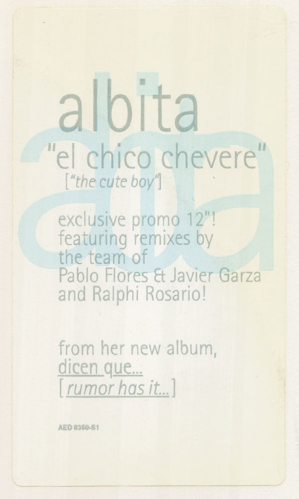 Albita : El Chico Chevere [The Cute Boy] (12", Promo)