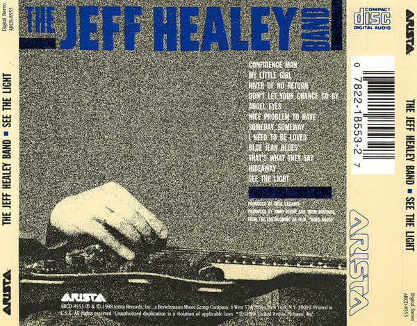 The Jeff Healey Band : See The Light (CD, Album, RE, RP)