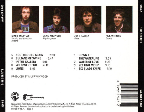 Dire Straits : Dire Straits (CD, Album, RE, All)