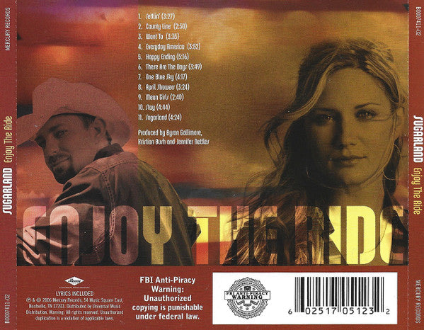 Sugarland (2) : Enjoy The Ride (CD, Album)