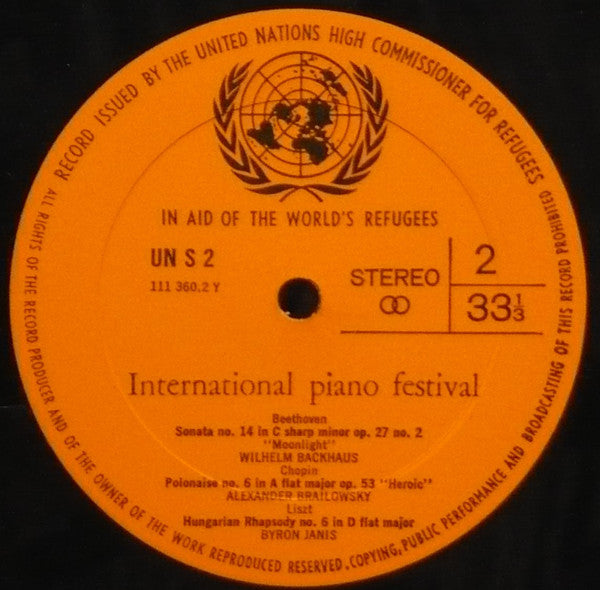 Various : International Piano Festival (2xLP, Comp)