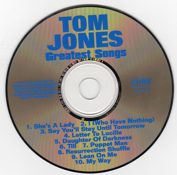 Tom Jones : Greatest Songs (CD, Comp)