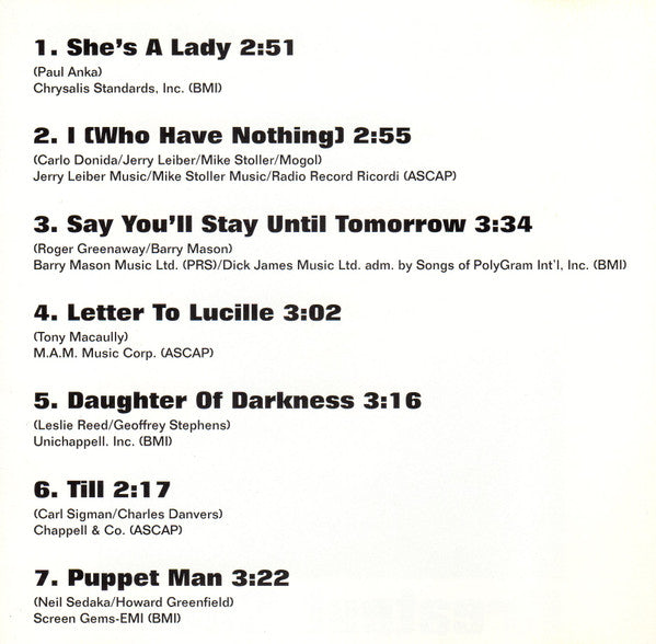 Tom Jones : Greatest Songs (CD, Comp)