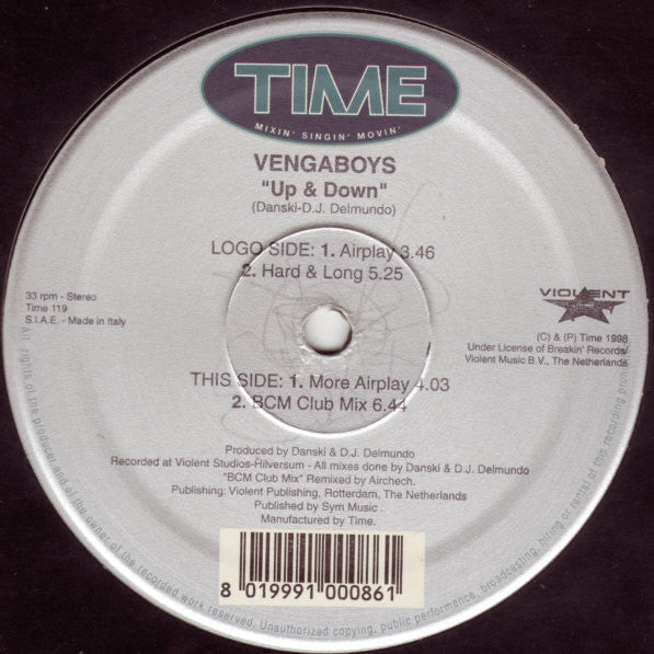 Vengaboys : Up & Down (12")