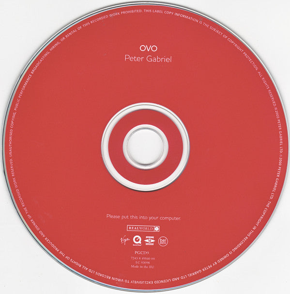 Peter Gabriel : OVO (CD, Album, Enh, RP)