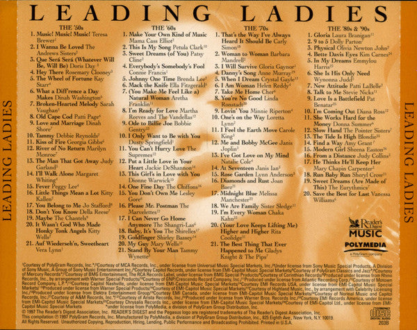 Various : Leading Ladies: The Best Of The Great Ladies Of Song (4xCD, Comp, RM)