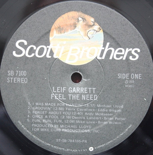 Leif Garrett : Feel The Need (LP, Album, PR-)