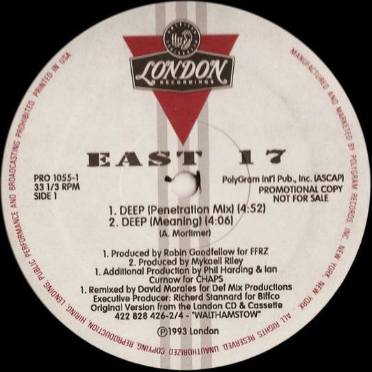 East 17 : Deep (12", Promo)