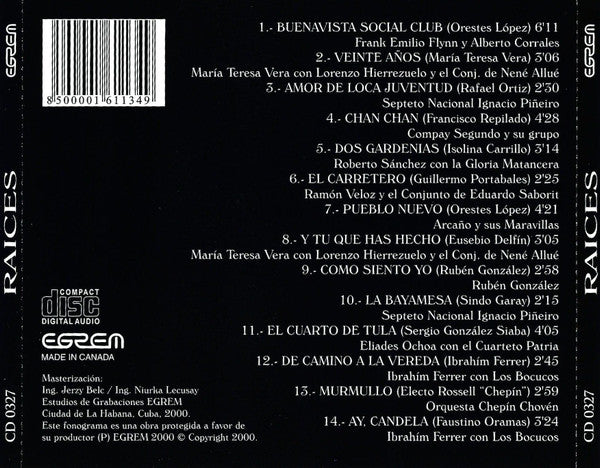 Various : Raices (CD, Comp)