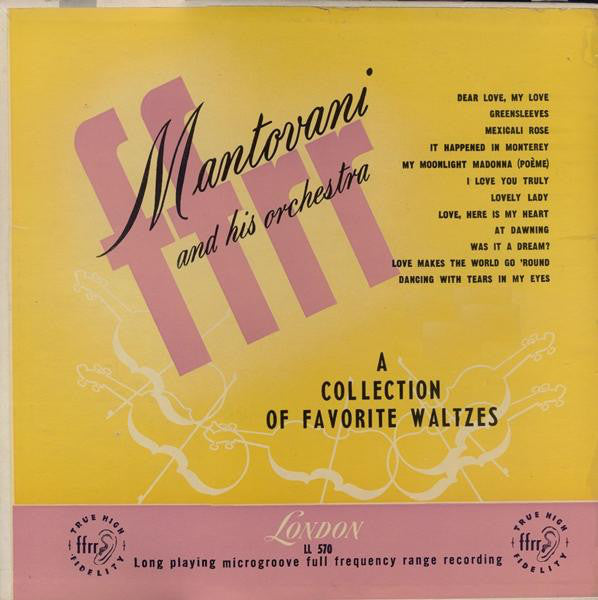 Mantovani And His Orchestra : A Collection Of Favorite Waltzes (LP)