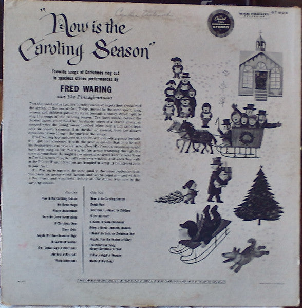 Fred Waring And The Pennsylvanians* : Now Is The Caroling Season (LP, RP)