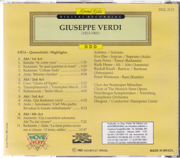 Verdi* : Aida - Highlights (CD, Album)