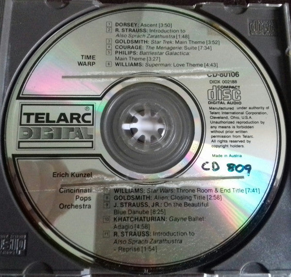 Erich Kunzel, Cincinnati Pops Orchestra : Time Warp (CD, Album)