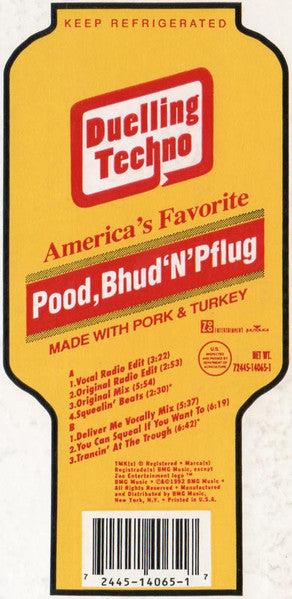 Pood, Bhud, 'N' Pflug : Duelling Techno (12")