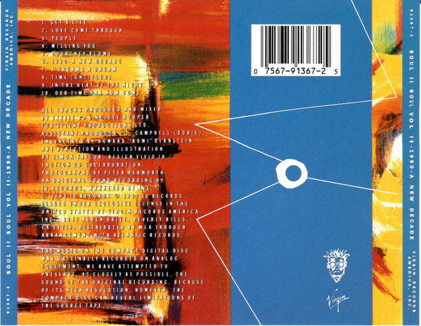 Soul II Soul : Vol II - 1990 - A New Decade (CD, Album)