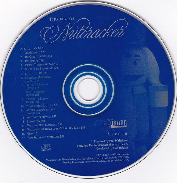 Tchaikovsky*, The London Symphony Orchestra* Conducted By Don Jackson (2) : Tchaikovsky's Nutcracker (CD, Album)