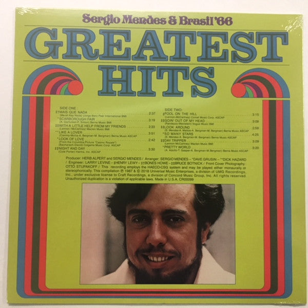 Sérgio Mendes & Brasil '66 : Greatest Hits (LP, Comp, RE)