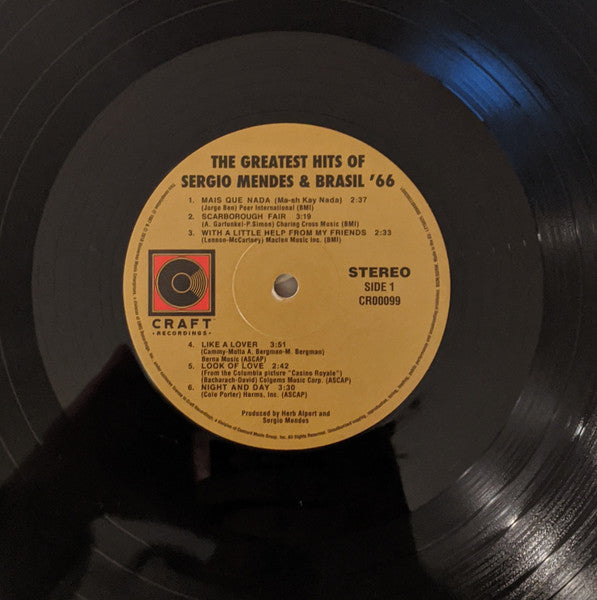 Sérgio Mendes & Brasil '66 : Greatest Hits (LP, Comp, RE)