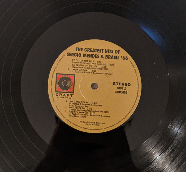 Sérgio Mendes & Brasil '66 : Greatest Hits (LP, Comp, RE)
