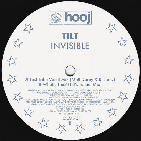 Tilt : Invisible  (12", Single)