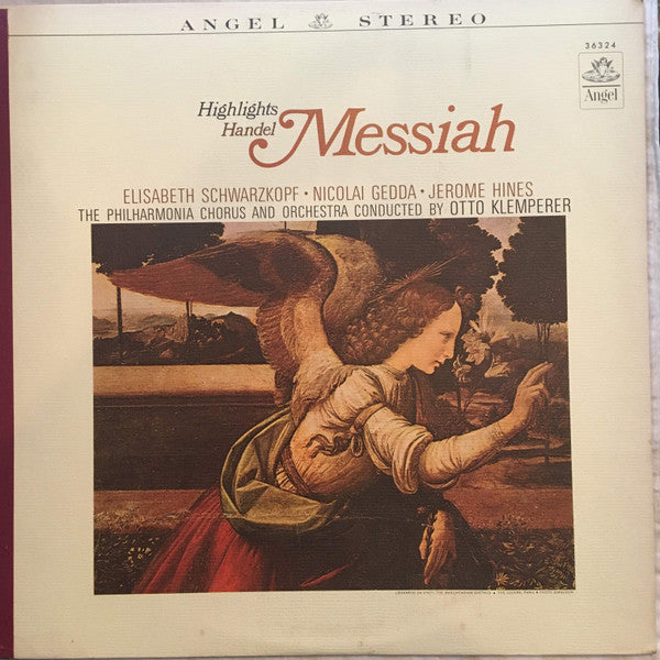 Handel*, Elisabeth Schwarzkopf • Nicolai Gedda • Jerome Hines, The Philharmonia Chorus* And Orchestra* Conducted By Otto Klemperer : Messiah Highlights (LP, Ste)