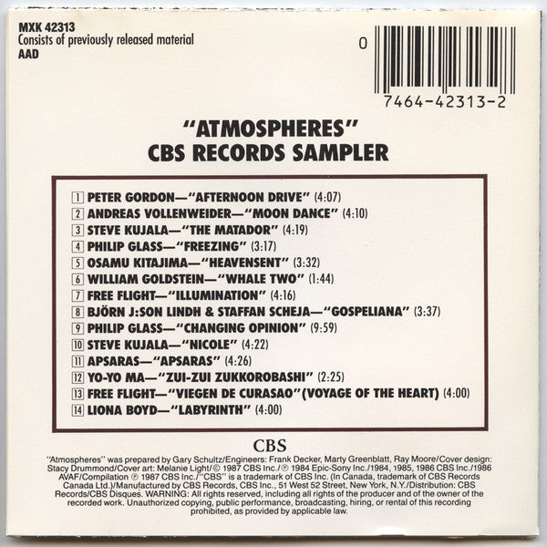 Various : Atmospheres (CD, Comp)