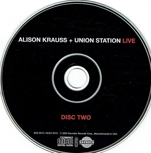 Alison Krauss + Union Station* : Live (2xCD, Album, Club)