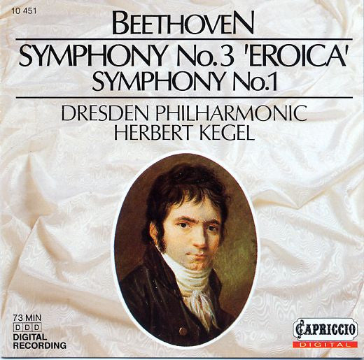 Beethoven* - Dresden Philharmonic*, Herbert Kegel : Symphony No.3 'Eroica' / Symphony No.1 (CD, Comp)