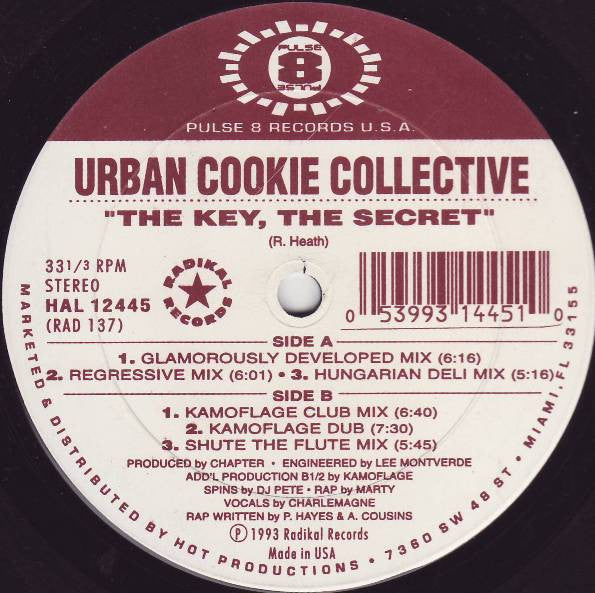 Urban Cookie Collective : The Key, The Secret (12", MP)