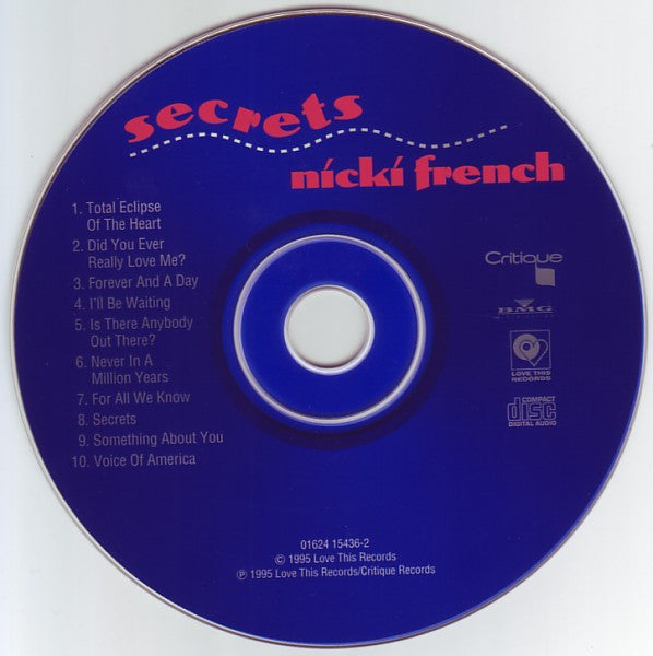 Nicki French : Secrets (CD, Album)