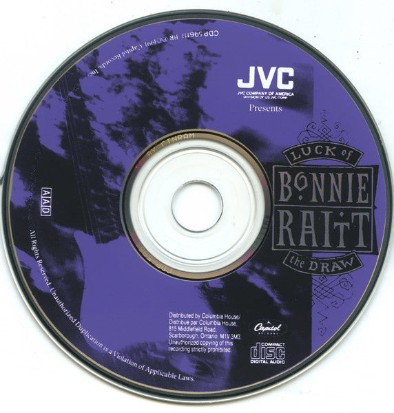 Bonnie Raitt : Luck Of The Draw (CD, Album, Club)