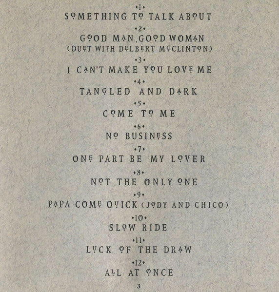 Bonnie Raitt : Luck Of The Draw (CD, Album, Club)