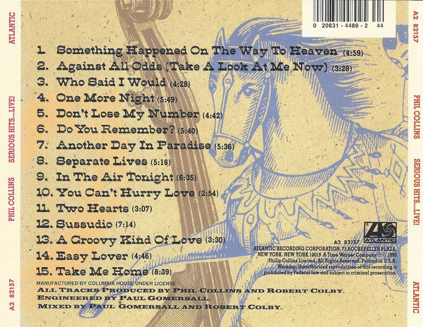 Phil Collins : Serious Hits...Live! (CD, Album, Club)