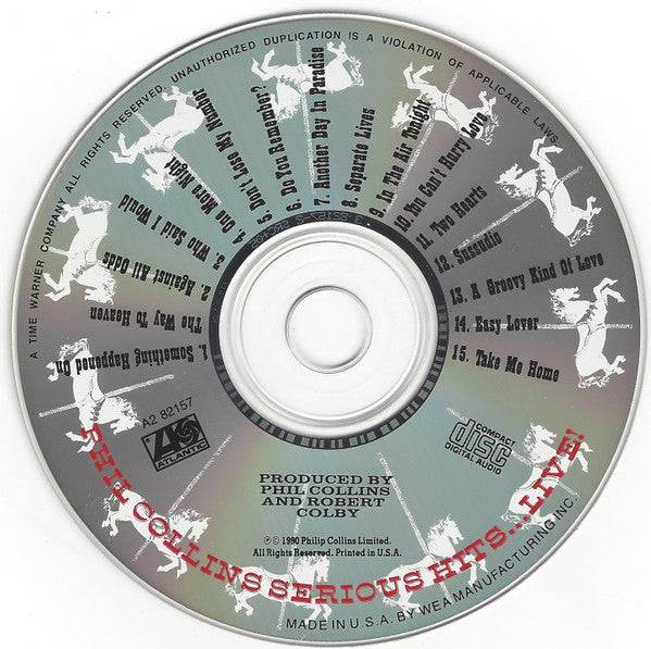 Phil Collins : Serious Hits...Live! (CD, Album, Club)