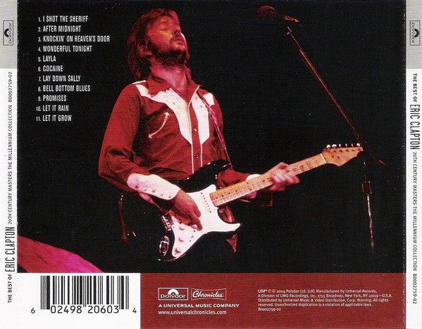 Eric Clapton : The Best Of Eric Clapton (CD, Comp, RE, RM)