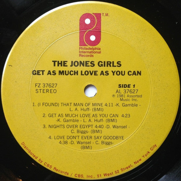 The Jones Girls : Get As Much Love As You Can (LP, Album)