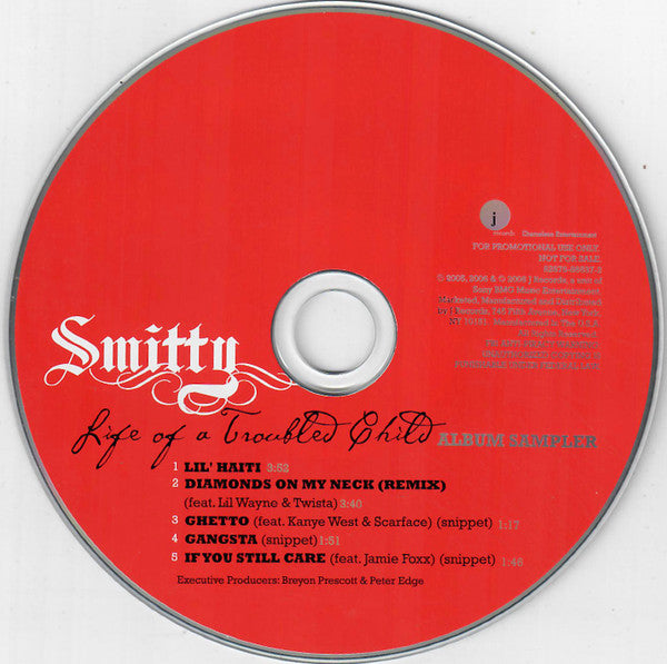 Smitty (7) : Life Of A Troubled Child (Album Sampler) (CD, Promo, Smplr)