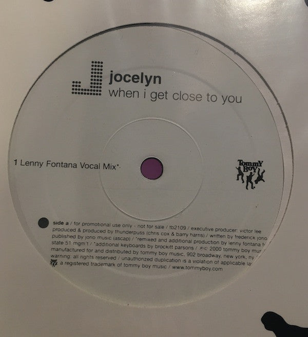 Jocelyn Enriquez : When I Get Close To You / Remixes (12", Promo)