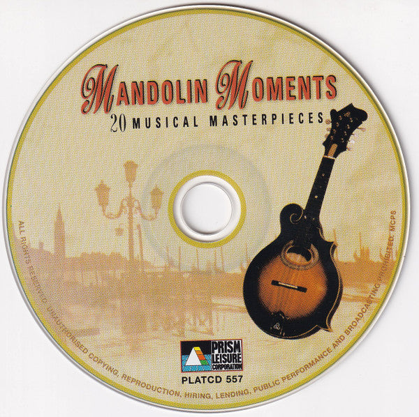 Jimmy Powells : Mandolin Moments - 20 Musical Masterpieces (CD, Album, RE)