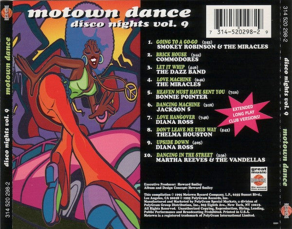 Various : Motown Dance (Disco Nights Vol. 9) (CD, Comp)